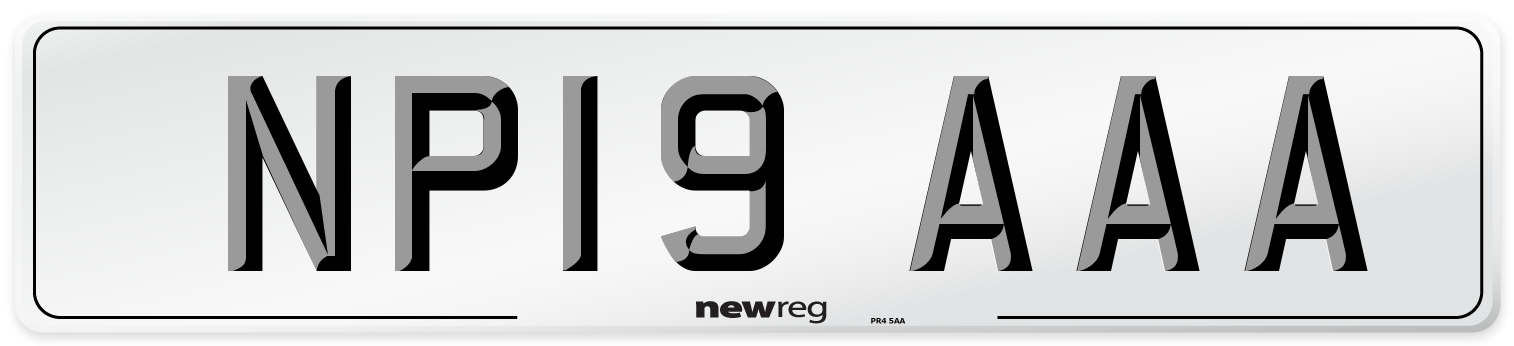 NP19 AAA Number Plate from New Reg